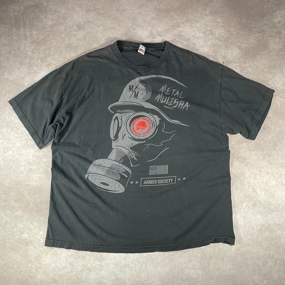 Y2K Metal Mulisha Skull Grunge Armed Society Graphic T-shirt